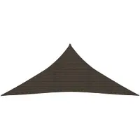 The Living Store Tienda Living. Vela parasol, 160 g/m², color marrón, 4,5 x 4,5 x 4,5 metros, fabricada en HDPE