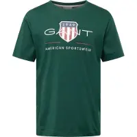Gant para hombre. 2003199 Camiseta Archive Shield verde (XL), Casual, Algodón, Manga corta, Sostenible, outlet 2026.
