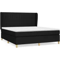 vidaXL Cama con somier y colchón, color , 160x200 cm, tapizada en tela