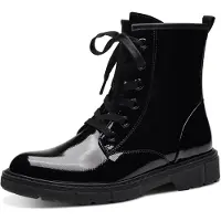 Marco Tozzi Botines con cordones negro