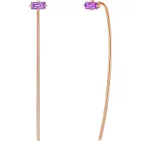 Glanzstücke Pendientes oro rosa / lila