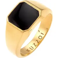KUZZOI Anillo oro / negro