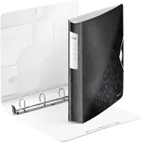 Leitz 4240 WOW carpeta de anillas con 4 anillas en D negro