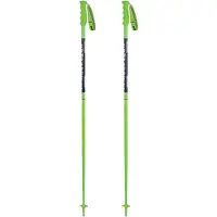 Komperdell - Bastones esquí - Nationalteam Alu 18 Mm de Aluminio - Talla 130 cm - Verde