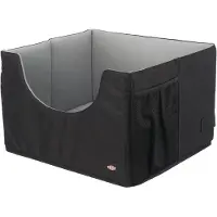 Trixie Asiento de Coche - 45 × 28 × 40 cm - Negro y gris