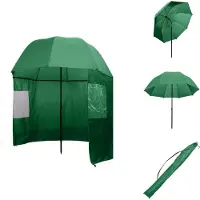 vidaXL Paraguas para jardín, color verde, 300x240 cm - Sombrillas y protección solar