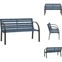 vidaXL Banco para jardín infantil, 81 cm, madera de pino china, color gris - Bancos de jardín