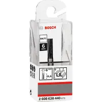 Bosch Fresa profesional para fresado, de doble filo, diámetro 6 mm, longitud 15,7 mm, con vástago de 6 mm