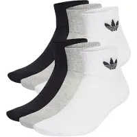 Adidas adidasCalcetines tobilleros Mid 40-42 White / Medium Grey Heather / Black Unisex