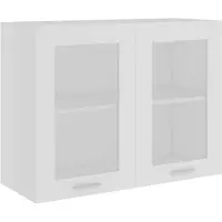 The Living Store Armario suspendido para nevera, marca Living Store, color blanco, dimensiones 80x31x60 cm, fabricado en material de madera