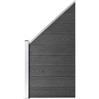 The Living Store Conjunto de paneles para valla Living Store, fabricados en WPC, color , dimensiones 1830 x (105-186) cm