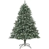 The Living Store : Árbol de Navidad artificial con soporte, 240 cm, material: PVC