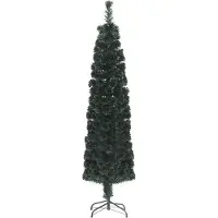 The Living Store : Árbol de Navidad artificial, diseño delgado, con soporte, 120 cm, fibra de vidrio