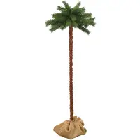 The Living Store : Palmera artificial con luces LED, 150 cm