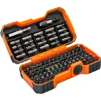 Bahco Juego De 100 Puntas De 1/4´´ Para Tornillos De Seguridad Ranurados Phillips Pozidriv Hexagonales Y Torx 30 Mmx19 Mmx28 Mm