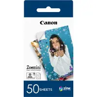 Canon ZINK Papel foto adhesivo | 5 x 7,6 cm | 50 hojas