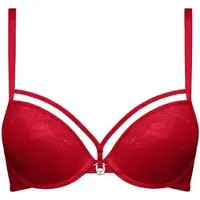 Marlies Dekkers Space Odyssey Red Lace Push Up Bra Talla: 75B | Brasieres Outlet | Mujer | Rojo