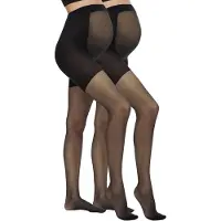 Mamalicious Leotardos finos 'Sabrina' negro