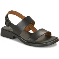 Camper para mujer. K201486-005 Sandalias de piel Dana negro (39), Plano, Hebilla, Casual, outlet 2026.