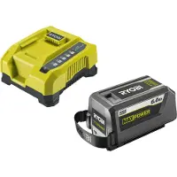 Ryobi RY36BK60B-160, Kit de batería y cargador, Litio-ion (Li-Ion), 6 Ah, 36 V, , Verde, Gris