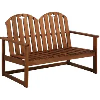 vidaXL : Banco de jardín de 110 cm, fabricado en madera de acacia maciza