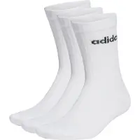 Adidas - Cushioned Linear Crew 3-Pack - Calcetines multifuncionales size 43-45, blanco