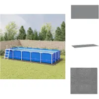 vidaXL - Lona para piscinas, color gris claro, 999 x 500 cm, tejido geotextil de poliéster
