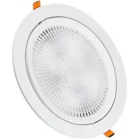 V-TAC Focos LED empotrables - Foco empotrable ajustable PRO - Marca: Samsung - Protección: IP20 - Potencia: 30 vatios - Flujo luminoso: 2920 lúmenes - Temperatura de color: 6400K - Garantía: 5 años