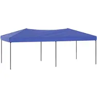 vidaXL Tienda de campaña plegable para fiestas, color azul, 3x6 metros