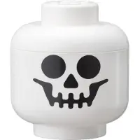 LEGO Cabeza para almacenamiento (pequeña, esqueleto)