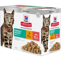 Hill's Pet Nutrition Science Plan - Feline Adult - Perfect Weight - Sobres de comida - 12 x 85 g