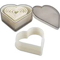 Ibili Cortador De Galletas De Corazón Liso 7 Unidades