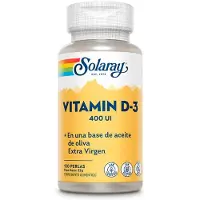 Solaray Vitamina D3 400 Ui 120 Unidades