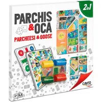Cayro Juego De Mesa Parchís+oca Madera Maciza 40 Cm