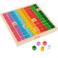 Woomax Tabla De Multiplicar De Madera 101 Piezas