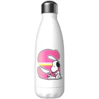 Snoopy Botella Personalizada Con La Letra S Acero Inoxidable 550ml
