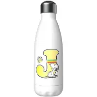 Snoopy Botella Personalizada Con La Letra J Acero Inoxidable 550ml