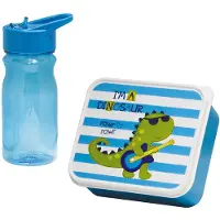 Mondex Botella De Agua Y Fiambrera Dino 0.85l/set 0.5l