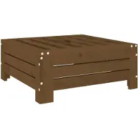 vidaXL Cubierta para soporte de sombrilla, color miel, madera de pino