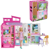 Barbie 65 Aniversario Con Muebles Y Muñeca De Apartamento De 4 Habitaciones
