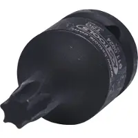 Ks Tools , juego de dados de impacto Torx, 1/2", tipo "Kraft", cabeza corta, T50 (911.0924)