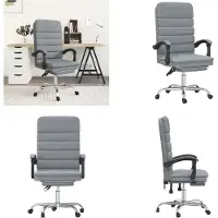 vidaXL Silla de oficina con función de masaje, color gris claro. Silla de oficina con masaje. Sillas de oficina con masaje. Silla de oficina con función de masaje. Silla de oficina eléctrica