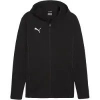 Puma Sudadera con cremallera deportiva 'Team Final' negro / blanco