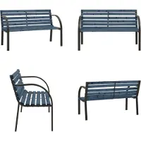 vidaXL Banco para jardín infantil, 81 cm, madera de abeto china, color gris - Banco de jardín - Bancos de jardín - Banco de madera - Bancos de madera