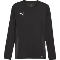 Puma Camiseta funcional 'teamGOAL' gris oscuro / negro / blanco