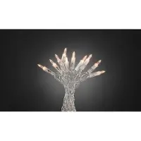 Konstsmide - Guirnalda de luces LED "One String", con 100 diodos de luz blanca cálida, 230V, para uso interior, cable transparente; 6304-123