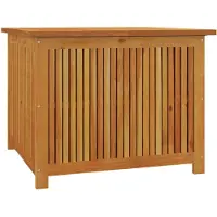 vidaXL Caja para jardín de 75x75x58 cm, fabricada en madera de acacia maciza