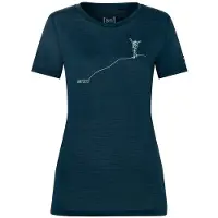 Super.natural - Women's Bergglück Tee - Camiseta de merino size XL, azul