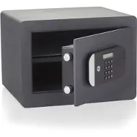Yale Caja fuerte electrónica para portátil , modelo YLEM/200/EG1, de color negro, con teclado