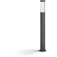 Philips Lámpara de pie Utrecht de , 20 W, casquillo E27, sin bombilla, iluminación de poste para exteriores, color antracita, metal, IP44, ideal para terraza y jardín